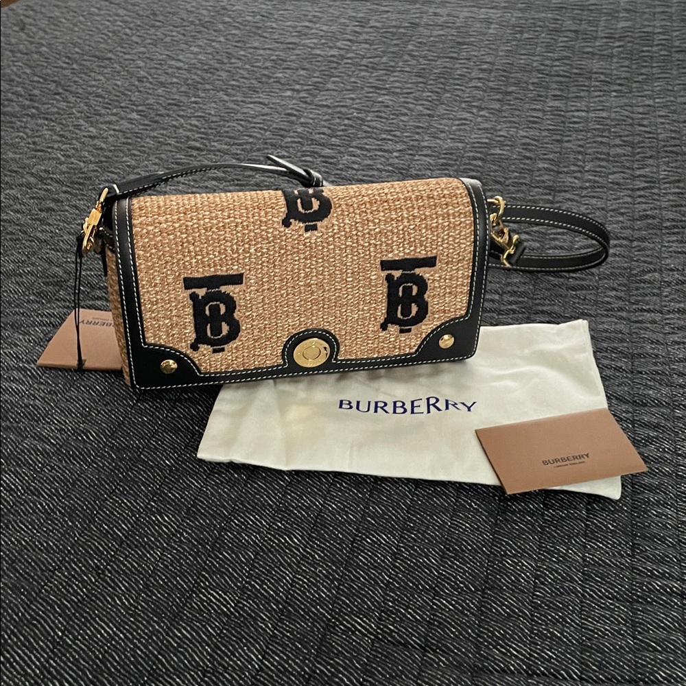 Burberry Black and Tan Freya Crossbody Bag - Picture 11 of 12